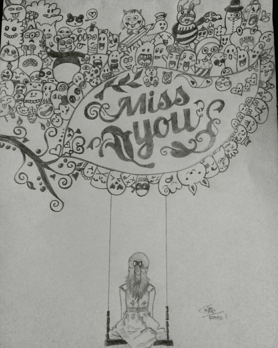 Miss You Drawing at Explore collection of Miss You