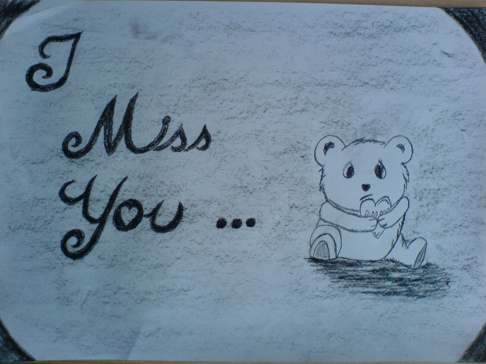I Miss You Drawing Teddy - Miss You Drawing. 