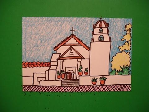 480x360 let's draw mission san antonio de padua! - Mission Drawing
