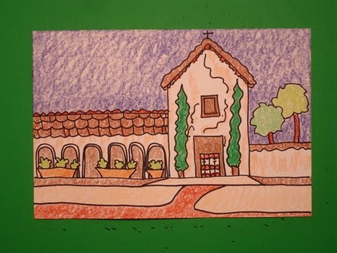 480x360 let's draw mission san miguel! - Mission Drawing