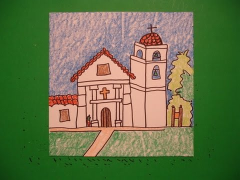 480x360 let's draw mission santa cruz! - Mission Drawing