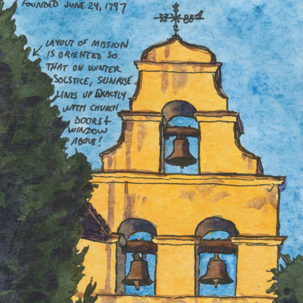 1024x1024 mission bells sketch drawn the road again - Mission Drawing