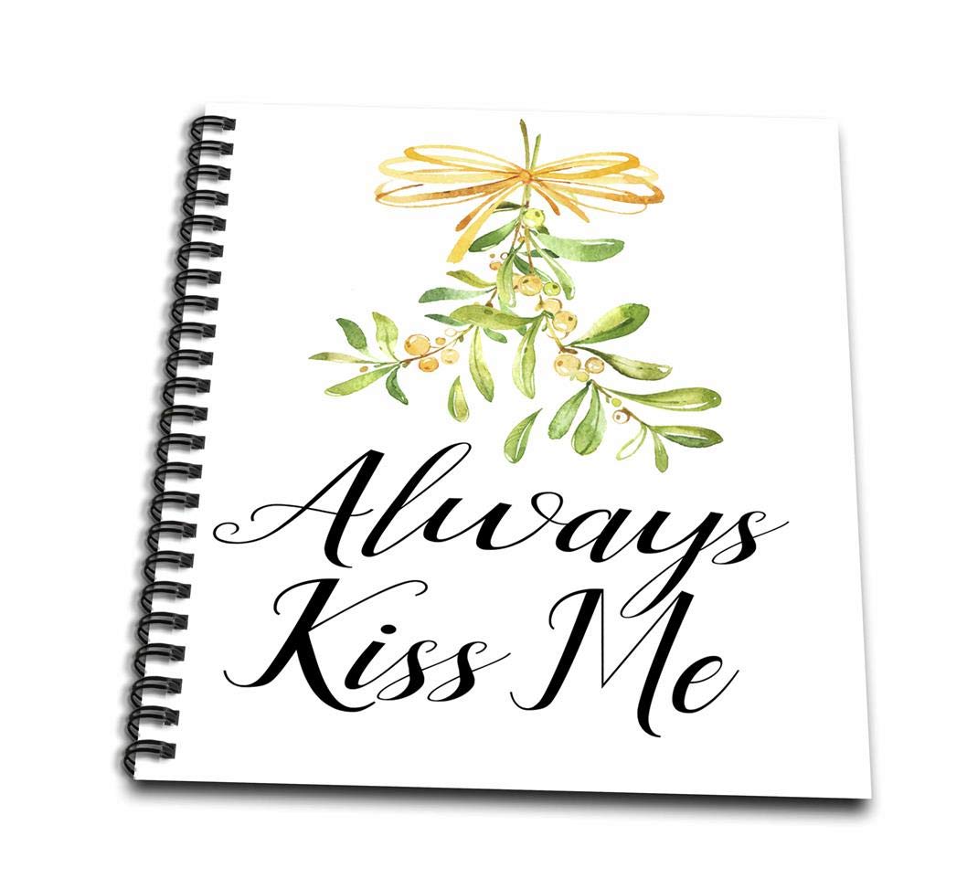 1070x973 always kiss me with watercolor mistletoe - Mistletoe Drawing