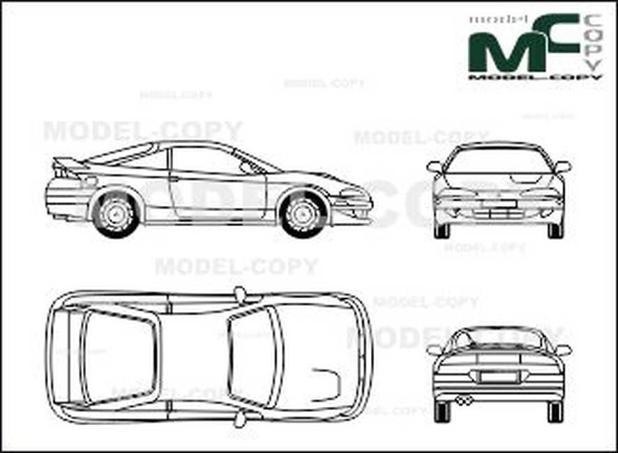 Mitsubishi eclipse рисунок