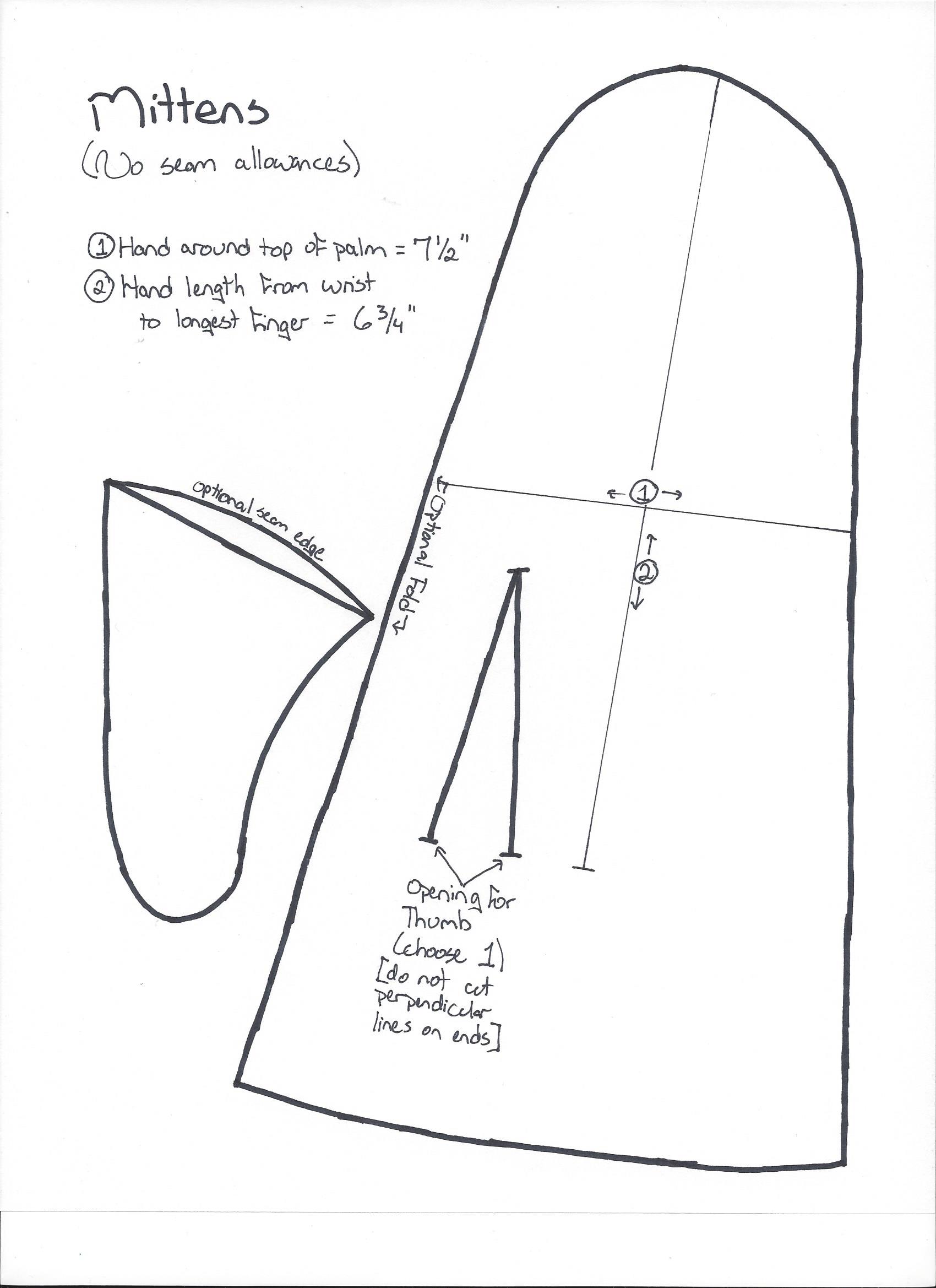 1700x2338 Medieval Mittens Margaret Roe Designs - Mitten Drawing Pattern