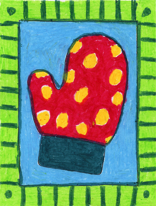 533x700 pattern mitten art projects for kids - Mitten Drawing Pattern