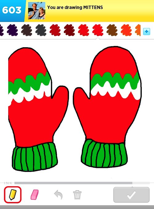 500x677 mittens drawings - Mittens Drawing