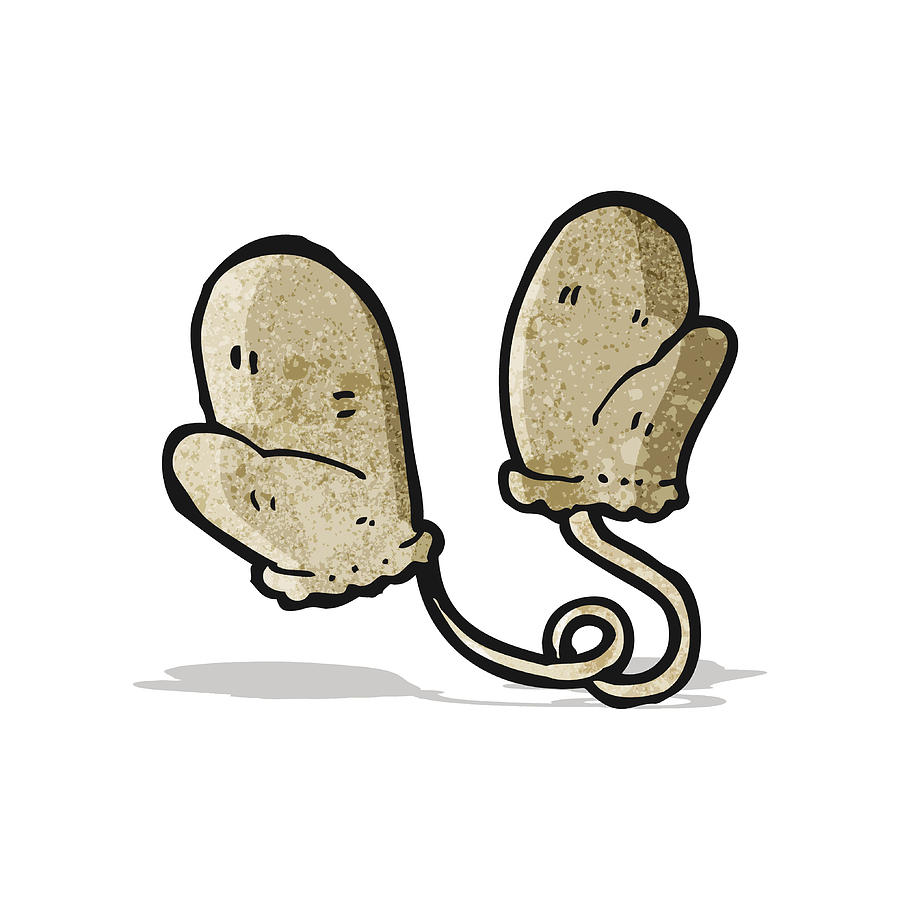 900x900 cartoon mittens drawing - Mittens Drawing