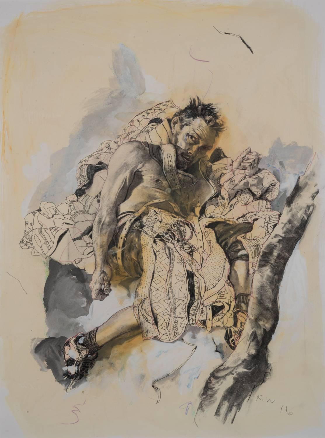 1113x1500 Kent Williams - Mixed Media Drawing