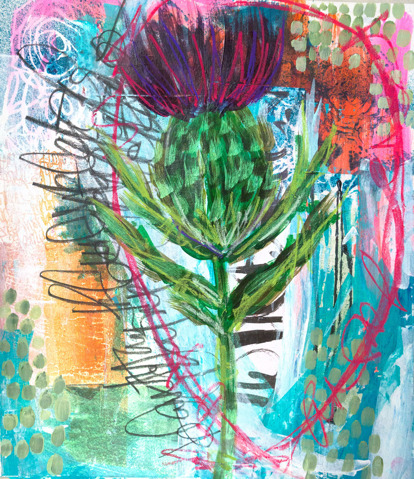 1440x1665 Mixed Media - Mixed Media Drawing