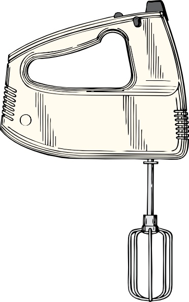 372x594 Hand Mixer Clip Art Free Vector In Open Office Drawing - Mixer Drawing