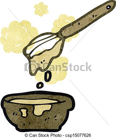 398x470 Retro Cartoon Cake Mixture - Mixture Drawing