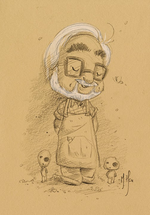 503x720 morning strolls sketches of hayao miyazaki studio ghibli news - Miyazaki Drawings