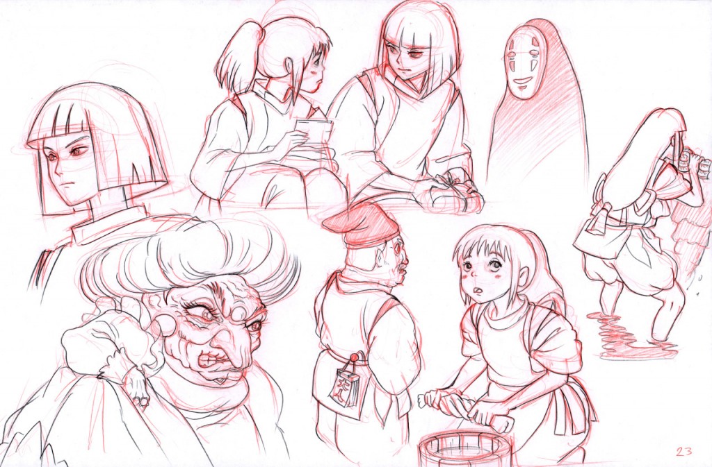 1024x673 freelance artist thomas zenteno did studio ghibli drawings - Miyazaki Drawings