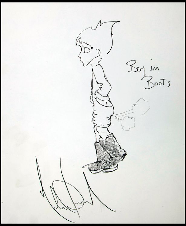 615x747 michael jackson's unseen sketches including self portraits - Mj Drawing