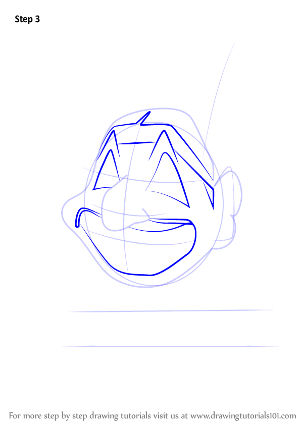 598x844 learn how to draw cleveland indians logo - Mlb Logo Drawing