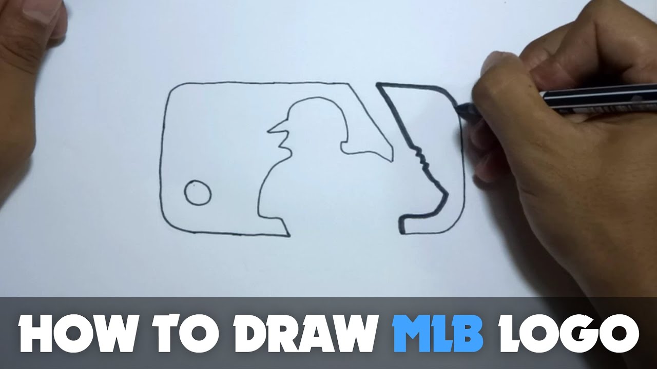 1280x720 how to draw a cartoon - Mlb Logo Drawing