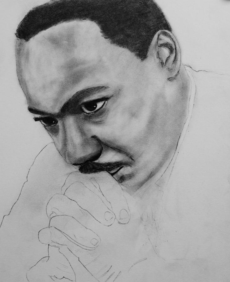735x900 martin luther king jr mlk jr drawing - Mlk Drawing