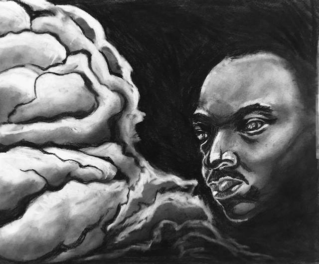 640x529 samantha glover artwork mlk original drawing charcoal - Mlk Drawing