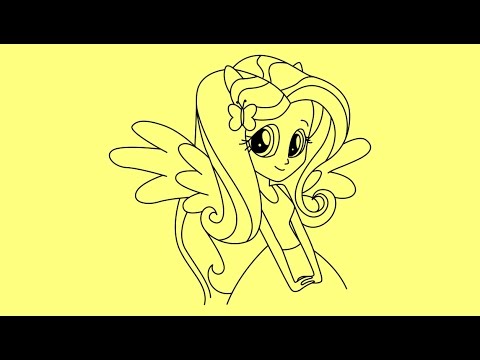 480x360 how to draw equestria girls fluttershy step - Mlp Eg Drawing
