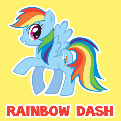 400x400 how to draw rainbow dash from my little pony friendship is magic - Mlp Rainbow Dash Drawing