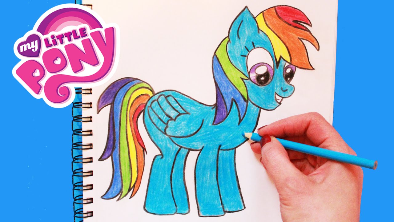 1280x720 how to draw my little pony rainbow dash step - Mlp Rainbow Dash Drawing