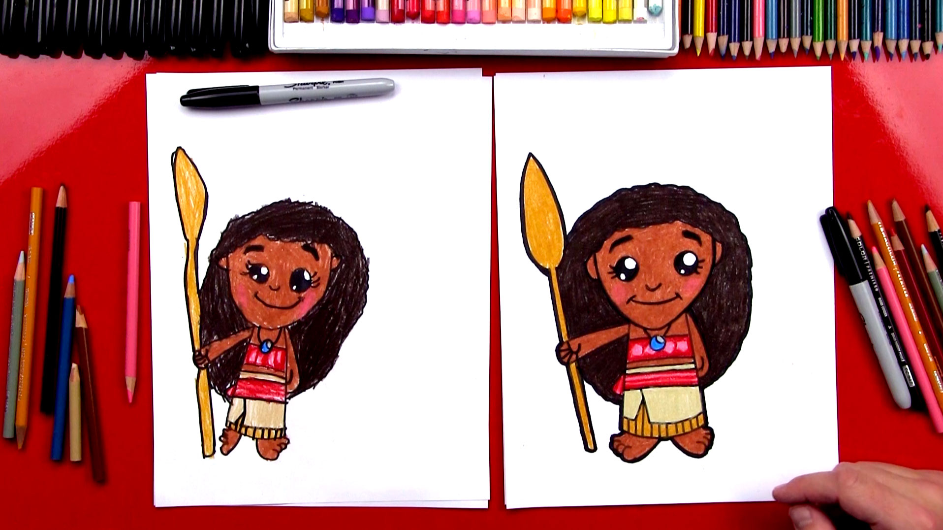 1916x1076 How To Draw Moana - Moana Drawing