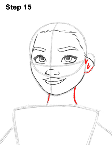 387x500 How To Draw Moana - Moana Drawing