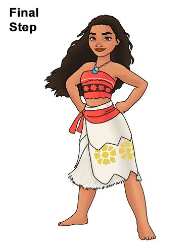 386x500 Disney Characters In Disney Drawings - Moana Drawing