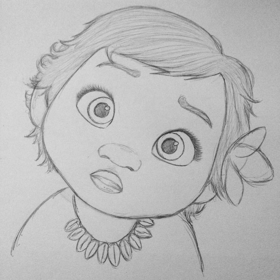 Easy Moana Sketch Drawing Moana Disney Isabel Giannuzzi Art And ...