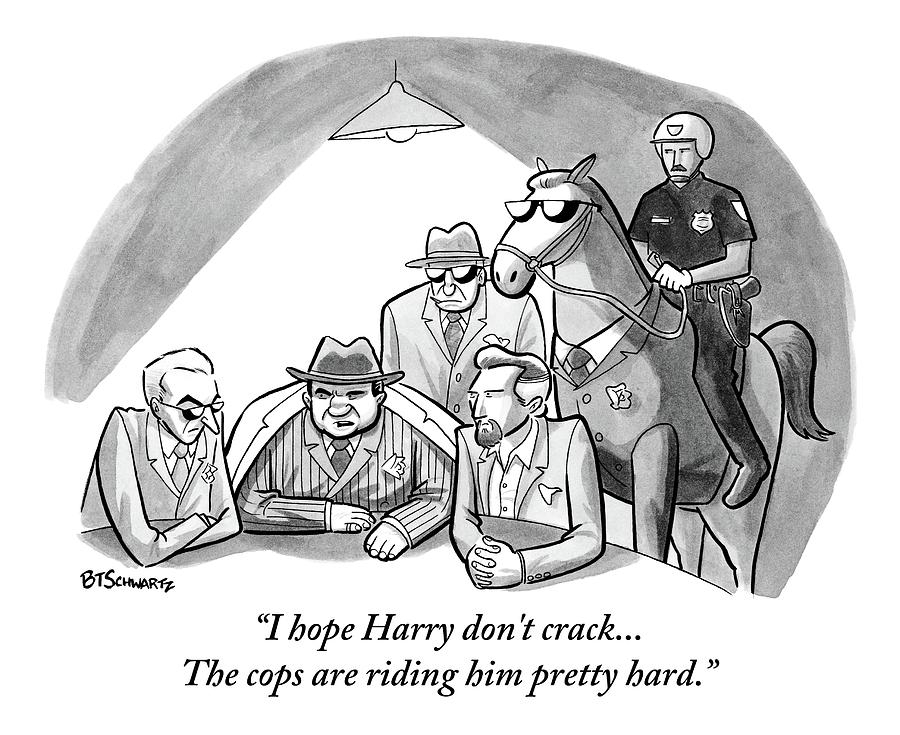 900x735 a mob boss and goons sit around a table drawing - Mob Drawing