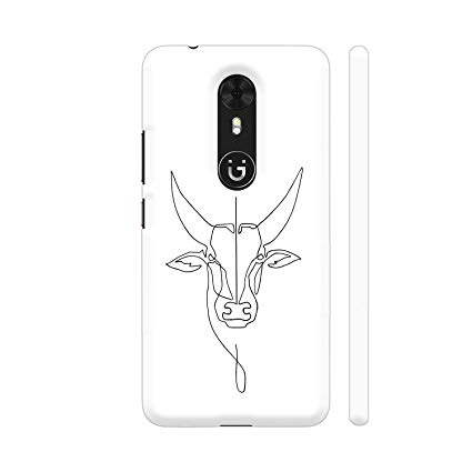 425x425 colorpur jallikattu line drawing on white printed back - Mobile Drawing