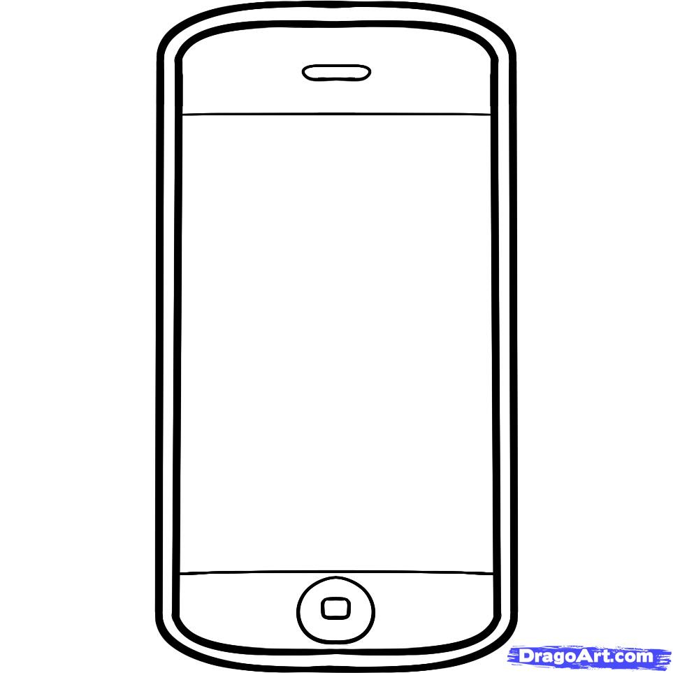 Mobile Phone Drawing at Explore collection of