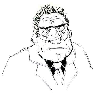 400x398 mobster thug lucky drawings - Mobster Drawing