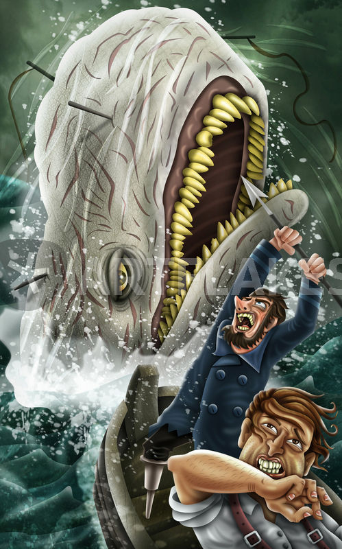 499x800 moby dick drawing art prints and posters - Moby Dick Drawing
