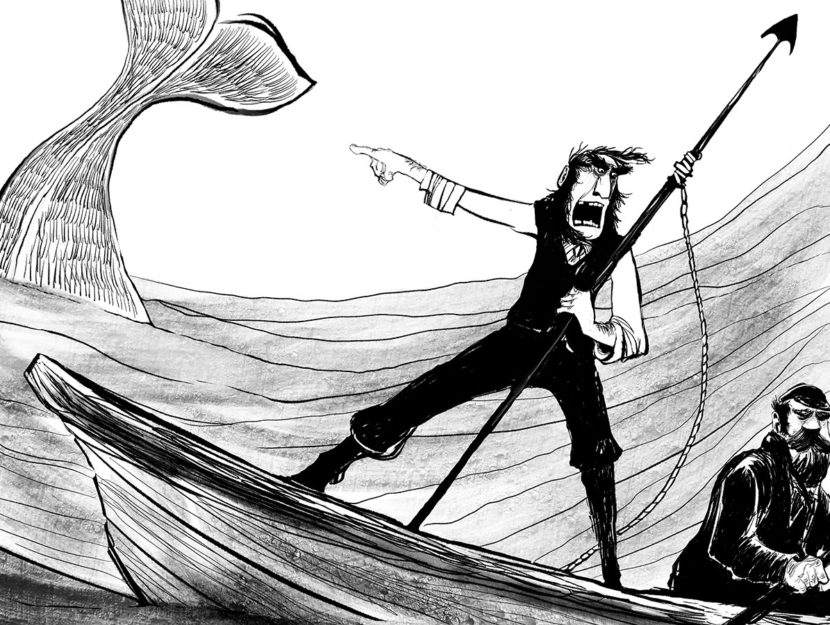 830x625 Books Inspired - Moby Dick Drawing