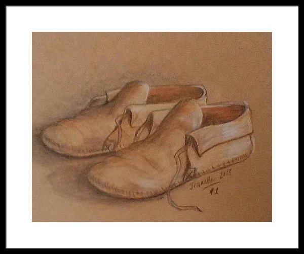600x501 my moccasins framed print - Moccasins Drawing