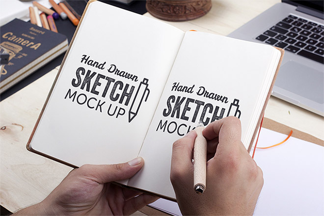 660x441 free templates to mockup your sketches drawings - Mock Drawing
