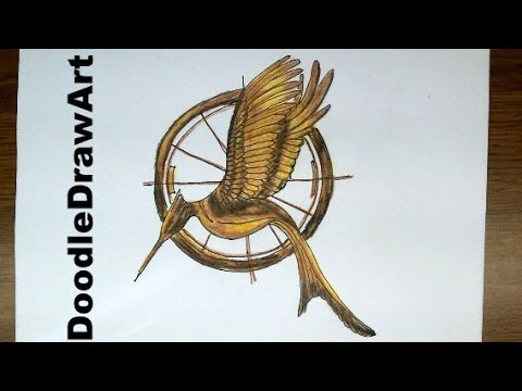 480x360 Drawing - Mockingjay Pin Drawing