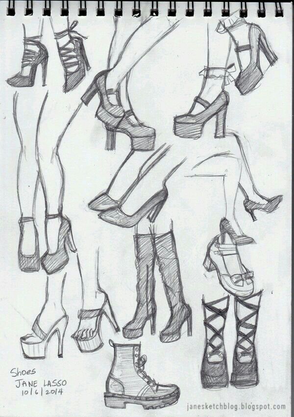 600x850 zapatos art!!!!! - Mode Drawing