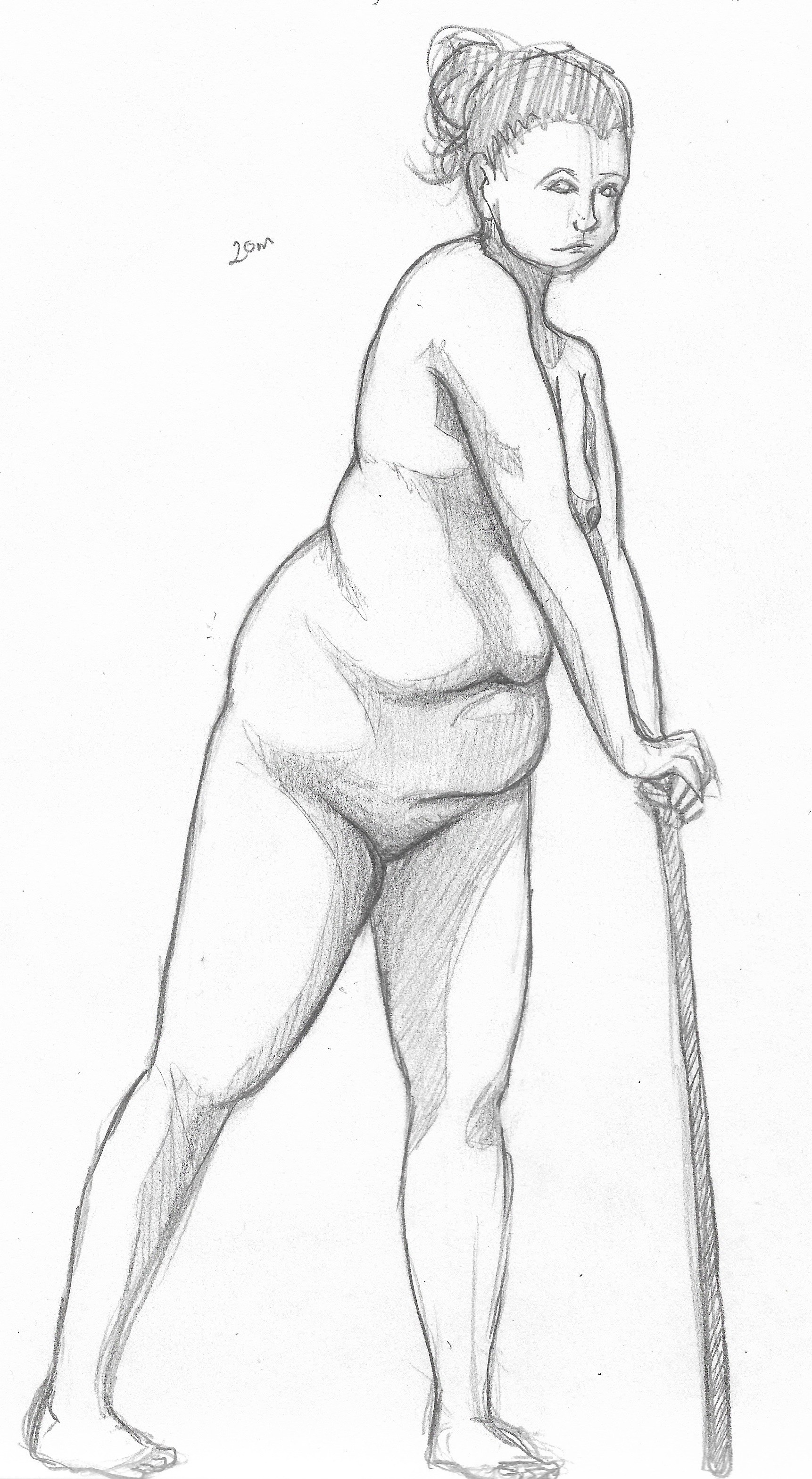 1722x3135 live model drawing closet ink - Model Drawing