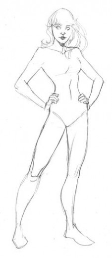 226x518 top model drawing templates best superhero template images - Model Drawing Templates