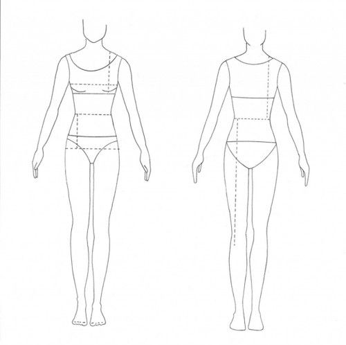 500x498 fashion model drawing templates drawing how tips tuts - Model Drawing Templates