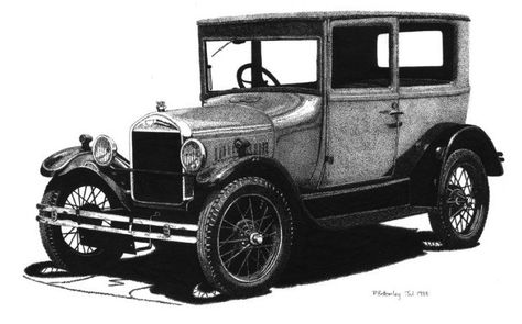 Model T Drawing at PaintingValley.com | Explore collection of Model T ...