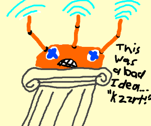 300x250 rotom in a modem on a podium drawing - Modem Drawing