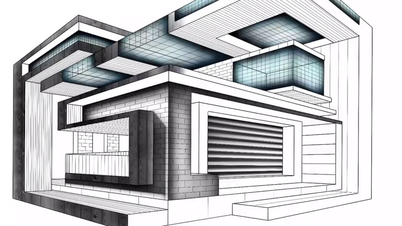 Modern Architecture Drawing at Explore collection