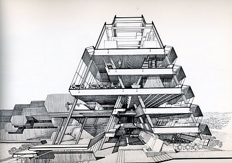 470x330 Grain Editpaul Rudolph Drawings - Modern Architecture Drawing