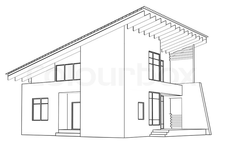 800x525 Architectural Drawing - Modern Architecture Drawing