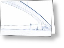 226x170 blueprint drawing of modern building bridge lighthouse sunset - Modern Building Drawing