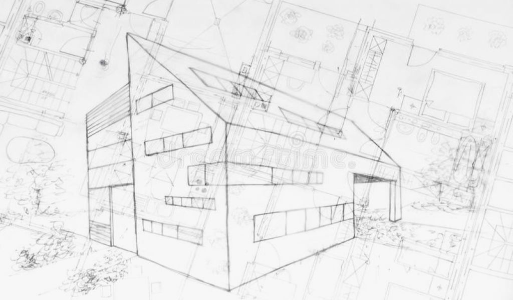 1024x600 house building drawing new drawing od a modern building - Modern Building Drawing